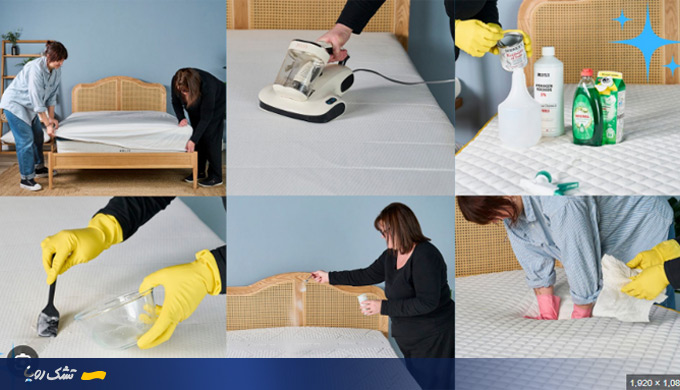 بهترین روش تمیز کردن تشک تخت